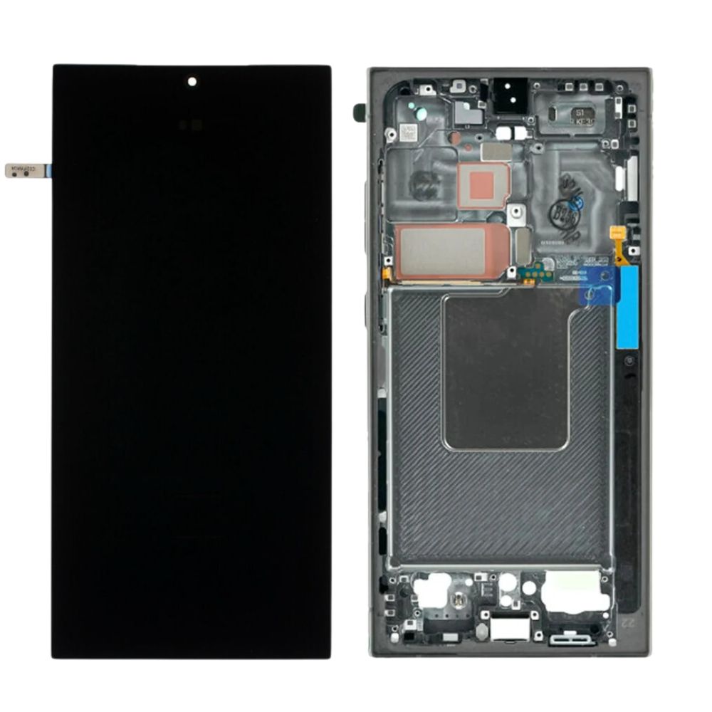 Samsung Galaxy S24 Ultra S928B REFURB OLED Screen Replacement-Titanium Black (SERVICE PACK SCREEN BUT REFURBISH FRAME ASSEMBLED BY CRAZY) Samsung Galaxy S24 Ultra S928B REFURB OLED Screen Replacement-Titanium Black (SERVICE PACK SCREEN BUT REFURBISH FRAME ASSEMBLED BY CRAZY)